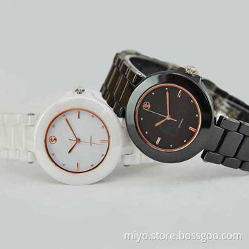 Fashionable Men's Wristwatch in Ceramic Material, 3ATM, Wholesales, OEM and ODM